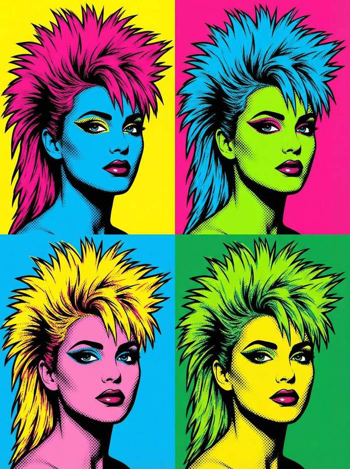 澳门彩票 - 波普艺术人物肖像色彩创作